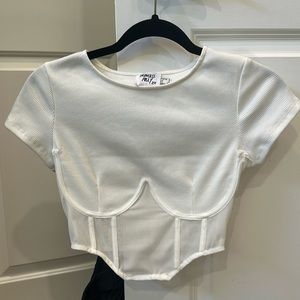 Princess Polly crop white top